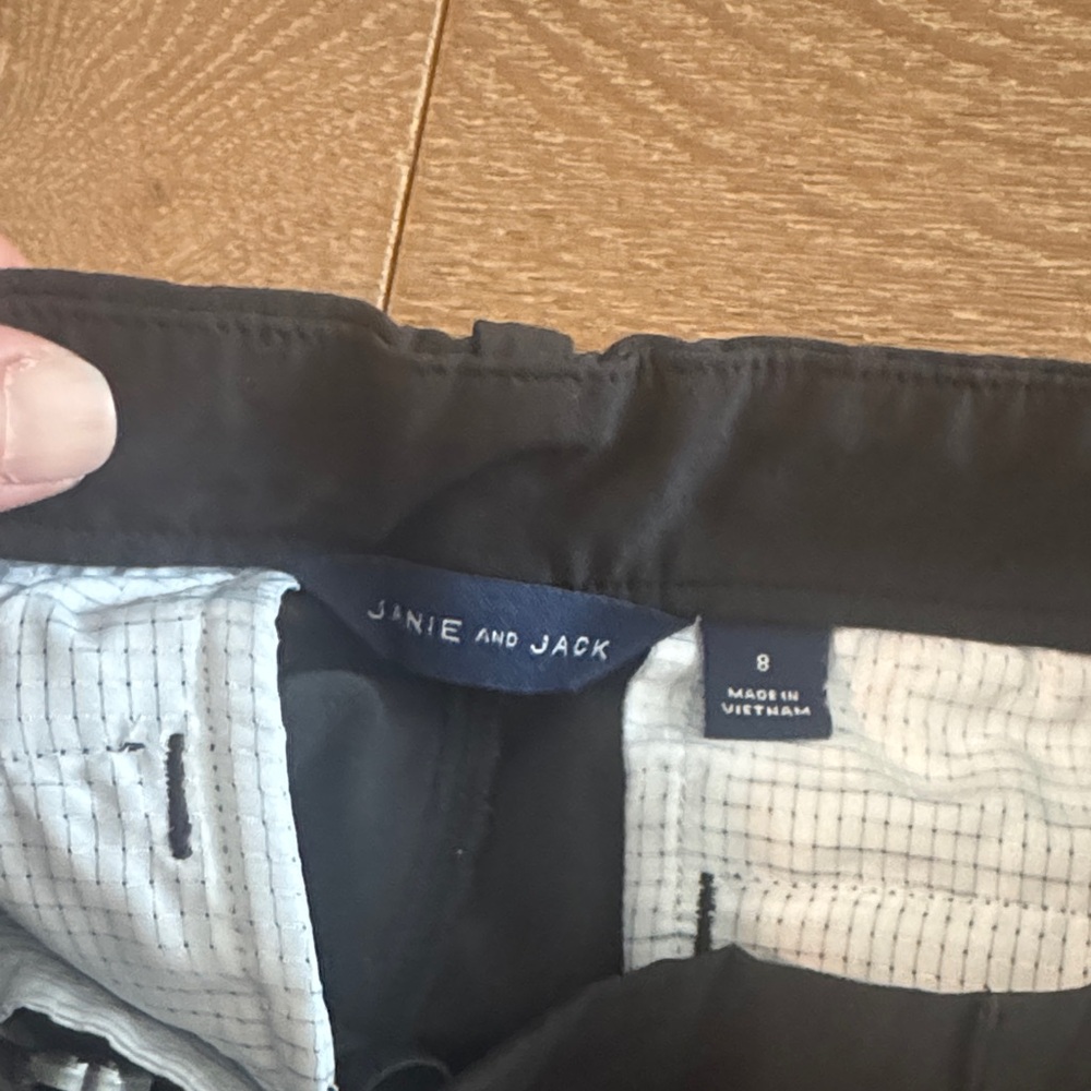 Janie and Jack Black and Light Blue Kids Shorts - Picture 5 of 12